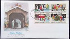 Scott 2027 2028 2029 2030 Fdc Sled Snowman Skate Christmas Series Blk4 Fleetwood