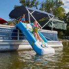 New Without Box   Rave Sports Inflatable Pontoon Water Slide With Air Pump