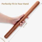 French Rolling Pin  17 7 Inches Wood Rolling Pin For Baking Extra Long Thickened
