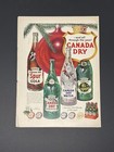 1949 Canada Dry Ginger Ale Spur Cola Hispot Christmas Bulb Rare Print Ad Vtg Big