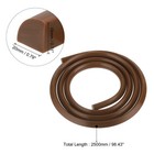 Flexible Molding Trim 98 Inch Quarter Round Molding Water Barrier Brown
