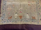 Late 18th To Early 19th Century Adam And Eve Sampler 