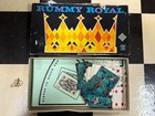 1937 Vintage Rummy Royal Whitman Card Poker Chip Game W rare Black Box