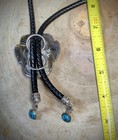  Cloud Mountain Turquoise With Sterling Silver Bolo Tie With Turquoise Tips