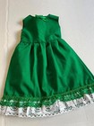 Doll Clothes Long Green  Dress  Homemade  Fits American  Girl   18 