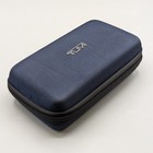 New Tumi For Delta Hard Case Shell Amenity Toiletry Travel Kit Blue