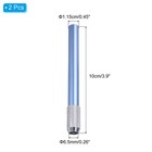 Pencil Extenders  2pcs Art Adjustable Metal Pencil Holder Lengthener  Blue