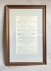 Antique 1816 Theatre Royal Drury Lane Playbill Mr Kean Irishman In London Framed