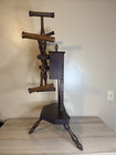 Vintage Antique Primitive Yarn Wheel Winder Wood Rustic Or For Decor Large