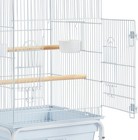 53 5  Play Open Top Parakeet Bird Cage For Parrot With Detachable Rolling Stand