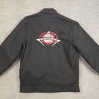 Dickies Eisenhower-style Quilted Lined Work Jacket Mens M Long Black Motorcycle