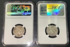 2pcs Armenia Silver Trams  Levon I Au Ngc   Hetoum I Ms60 Ngc  rare Pair 