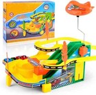 Mini Autodrome Kids Children Play Toy Racing Car Track With 4 Racing Cars