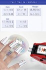 2-line Price Tag Gun Labels 20000 Red orange yellow white Labeler Stickers W    