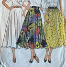 Butterick Vintage Pattern  3828 Ladies Skirt 2 Variations Size 8-12 Factory Fold