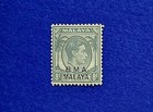 Malaysia - Kgvi  Unissued 8c Grey Overprinted Bma Malaya  Mnh  Cat   550 