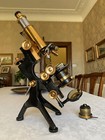 Vintage W  Watson   Sons Ltd - Edinburgh-h Brass Microscope - Circa 1936
