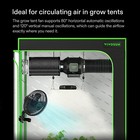 Vivosun Upgraded 6 Inch Clip On Oscillating Fan Electric With Adjustable Tilt