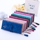 Womens Bifold Leather Zip Long Wallet Credit Id Card Holder Purse Clutch Handbag