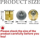 10pcs Brass Mortise Door Cylinder Lock 1 1 8  Sc1 Keyway For Store Front Door