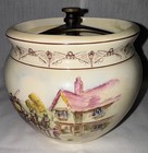 Vintage Humidor Tobacco Jar Royal Winton Grimwades Made In England    old England   