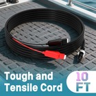 10ft Electric Fishing Reel Power Cord For Daiwa Reel Tanacom 750 1000