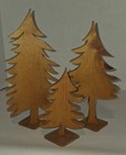 Wood Primitive Trees Handcrafted Three Sizes Styles Decor Light Wooden Forest