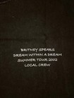 Britney Spears Dream Within A Dream Tour 2002 Local Crew Concert T-shirt Xl