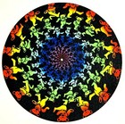 Grateful Dead Dancing Bear Swirl Trip Lot Of 2 Slipmats Record Lp 12-in Slip Mat