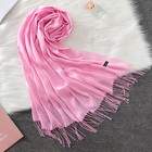 Mens Womens Oversize 100  Cashmere Scotland Wool Blanket Shawl Wrap Solid Scarf