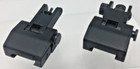 Front   Rear Flip Up Sights Buis Iron Sight  Same Plane  Locking  Black Aluminum