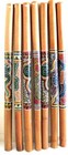Didgeridoo Instrument Hand Painted Bamboo Aboriginal Design Percussion Musica   