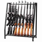 Heavy Duty Floor Gun Rack For 9 Long Guns - Adjustable Metal Rifle Stand  Indoor