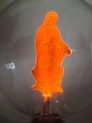 Vintage Aerolux Style Virgin Mary Neon Flower Light Bulb Glass Lamp Religious 