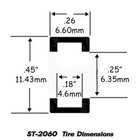 Jel Claws Rear Ho 1 64 Slot Car Tires - Afx Super G  St-2060