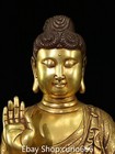 20   Old Tibet Purple Bronze Gold Shakyamuni Sakyamuni Amitabha Buddha Statue