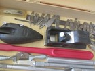 Vintage X-acto Workshop Knife Set Plane  Scraper Hammer 50 Pieces Wood Box