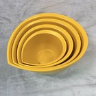 Vintage Yellow Nesting Mixing Bowls Set Of 4 Retro Plastic Kitchen 1970s