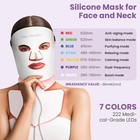 7 Color Led Light Photon Face Neck Mask Rejuvenation Skin Facial Therapy Wrinkle