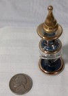 Vintage Miniature Perfume Bottle Ornate Hand Blown Glass Vanity Glam Grannycore