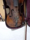 Vintage Antique Violin With 4 Bows For Restoration Or Repair No Markings