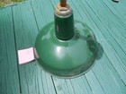 1940s 14  Porcelain Industrial Green Barn Light Vintage Gas Station