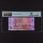 2012 Australia Reserve Bank 5 Dollars Pick 57g Pmg 66 Epq Gem Unc