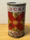 Lucky Lager 12 Oz Flat Top Empty Beer Can - Vancouver Wash Brewery