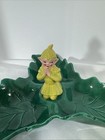 Vintage Gilner Pixie Elf Pottery Candy Dish - Vintage Elf Divided Tray Antique