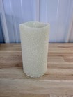 Luminara Real Flame Effect 7    Ivory Glitter Flameless Pillar Candle W  Remote