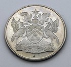 1972 Trinidad   Tobago 50 Cents Proof Only 16k Minted Toning