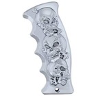 United Pacific Chrome Skull Pistol Grip Gearshift Knob  Hex Screw Mount