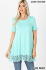 Womens Short Sleeve T-shirt Casual Basic Tunic Top Long Loose Blouse S-xl
