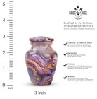 Abstract Cremation Urns Adult Human Small 3 Inch Ashes Urns Human Remains